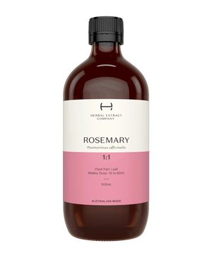 A supplement container of Rosemary 1:2 by Herbal Extract Company