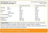Supplement facts for Femme Essential Protein listing ingredients including Alpha lipopic acid R from, Celtic Sea Salt, Cocoa Powder, Collagen, Creatine Monohydrate