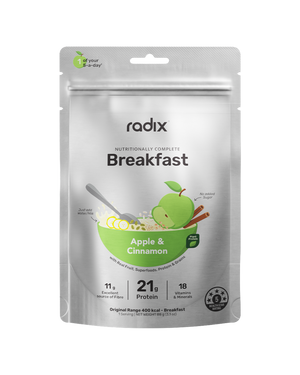 A supplement container of Original Breakfast Plant Based by Radix Nutrition