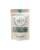 A supplement container of Renew Premium Herbal Tea by Enhanced Wellbeing