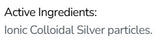 Supplement facts for Colloidal Silver Spray