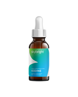 A supplement container of Iodine Liquid Mineral by Skybright