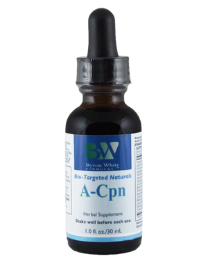 A supplement container of A-CPN by Byron White Formulas