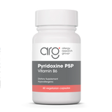 A Supplement container with the name Pyridoxine P5P by Allergy Research Group.