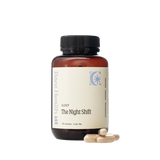 A Supplement container with the name The Night Shift (120 Caps) by Bare Health.