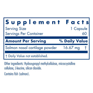 Ingredients: Salmon nasal cartilage powder.