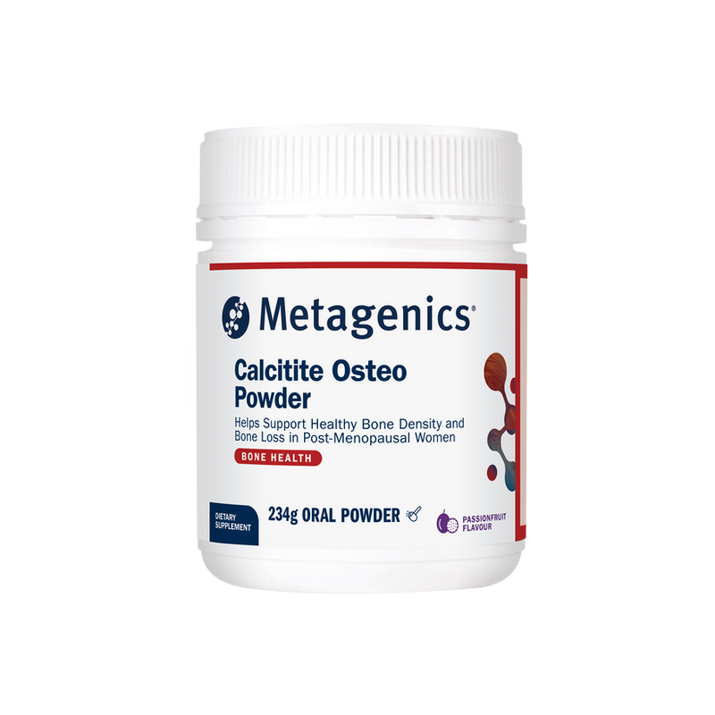 A supplement called Calcitite Osteo Powder by Metagenics.