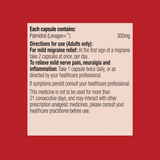 Ingredients including Palmidrol, Levagen+.