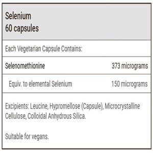 Ingredients: Selenomethionine, 