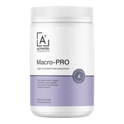 A Supplement container with the name Macro-Pro by Activated Therapeutics.