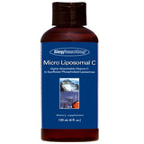 A supplement container with the name Micro Liposomal C by Allergy Research Group.