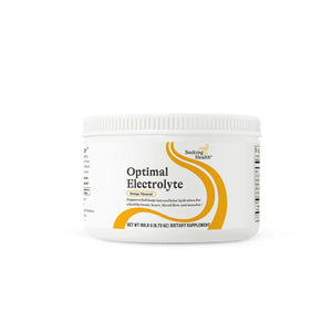 A Supplement container with the name Optimal Electrolyte (Orange) by Seeking Health