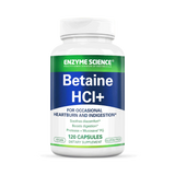 Image of Betaine HCL+ supplement by Enzyme Science, 120 capsule, soothes discomfort, boosts digestion, Protease, Mucosave 