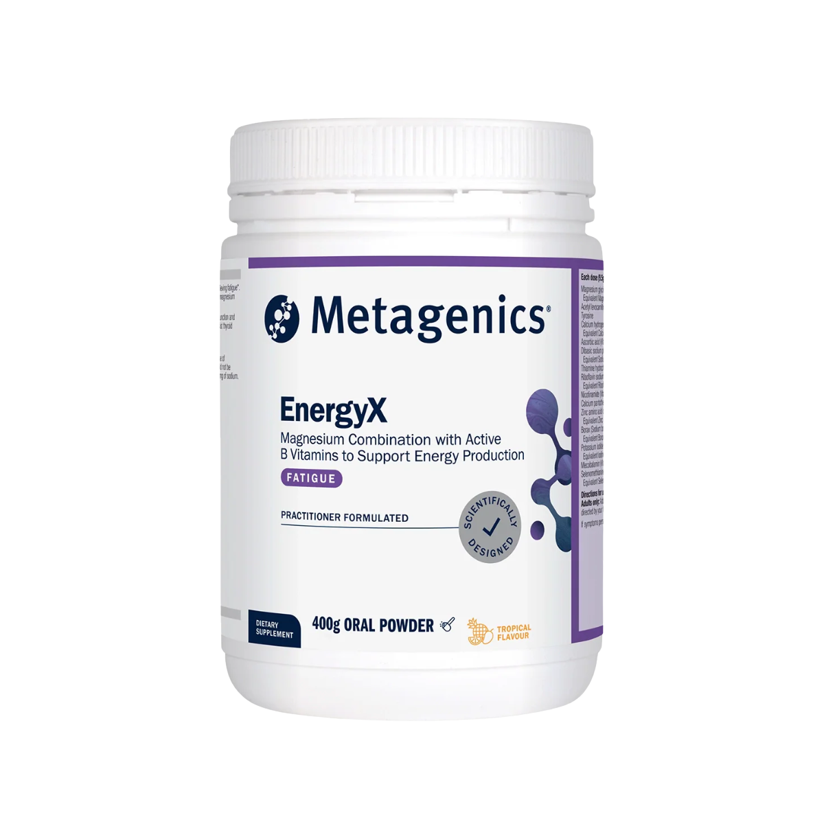 A supplement called EnergyX by Metagenics.