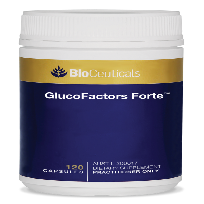 Product image of Bioceuticals GlucoFactors Forte 120 capsules