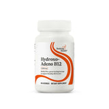 A supplement container with the name Hydroxo-Adeno B12 by Seeking Health.