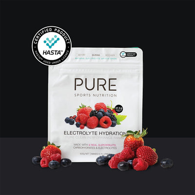 Pure sports nutrition superfruits 500g HASTA certified with berries 