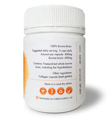 image of bovine brain supplement 400mg capsules. 