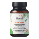A Supplement container with the name Brain DHA (60 Caps) by I'm Nutrients.