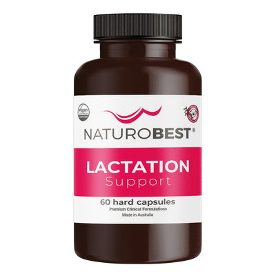 A Supplement container with the name Lactation Support by Naturobest. 