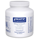 A Supplement container with the name Magnesium (citrate) (180 Caps) by Pure Encapsulations