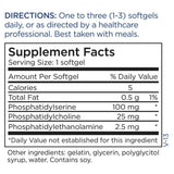 Ingredients: Phosphatidylserine, Phosphatidylcholine, Phosphatidylethanolamine.