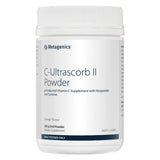 A Supplement container with the name C-Ultrascorb II by Metagenics.