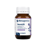 A Supplement container with the name NeuroLift by Metagenics.
