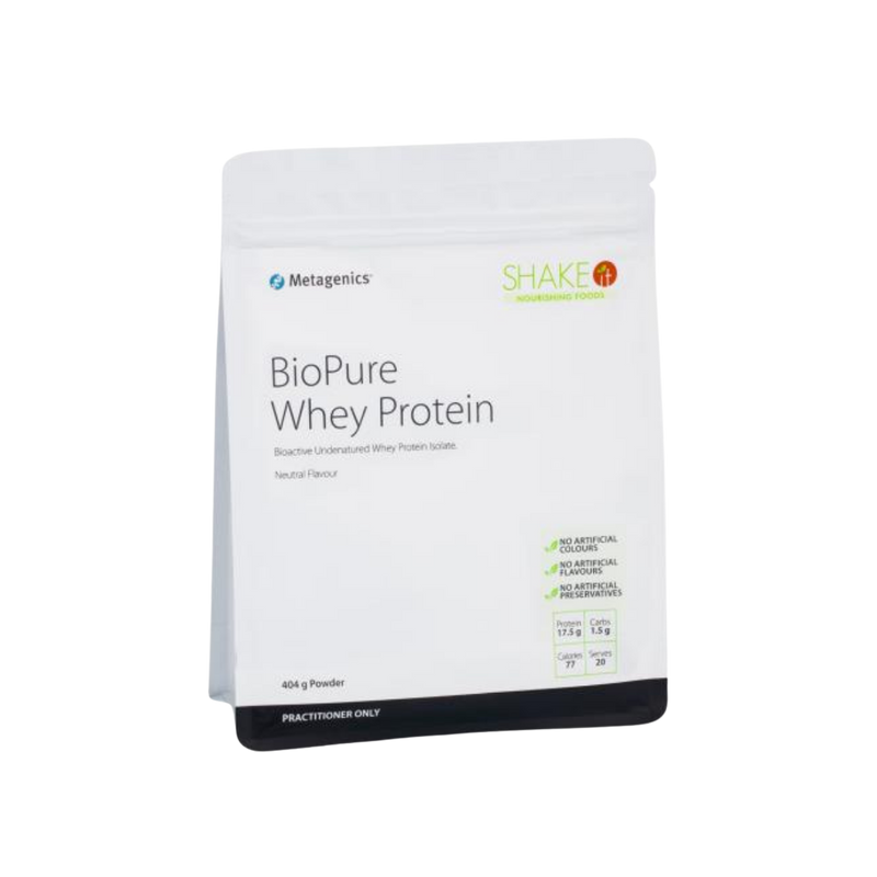 A supplement called BioPue Whey Protein by Metagenics
