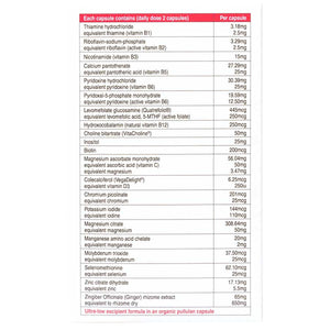 Supplement facts for Prenatal Trimester One with Ginger by NaturoBest