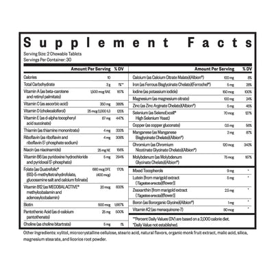 Optimal Multivitamin Chewable