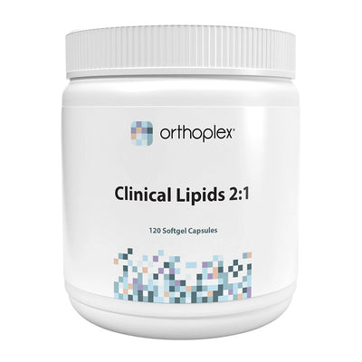 A Supplement container with the name Clinical Lipids 2.1 by Orthoplex 