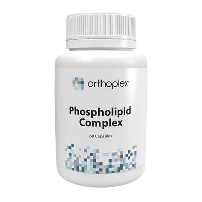 A Supplement container with the name Phospholipid Complex by Orthoplex White
