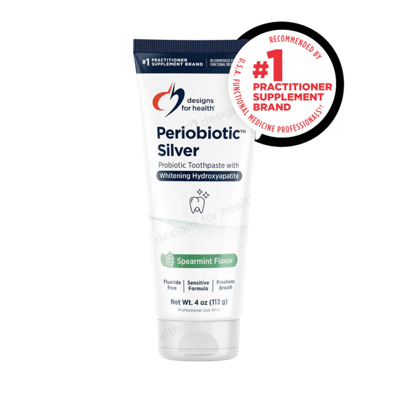 A Supplement Toothpaste with the name Periobiotic Silver by Designs for Health.