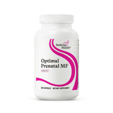 A Supplement container with the name Optimal Prenatal MF by Seeking Health.