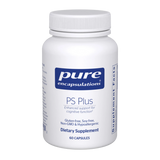 A Supplement container with the name PS Plus by Pure Encapsulations.