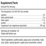 Ingredients: Magnesium (as magnesium glycinate)