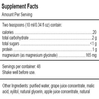 Ingredients: Magnesium (as magnesium glycinate)