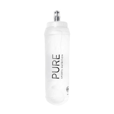 A Pure Branded 500ML Clear Soft Bottle.