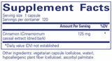 Text describing the ingredients: Cinnamon (Cinnamomun cassia)  extract (dried bark)