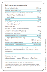 Table of content of my hair supplement by therapure, 
Bamboo, Cysteine, Lysine, Ascorbic Acid, Zinc, Ginkgo biloba, Pantothenic Acid, B3, B6, Biotin, Iodine, Selenium 