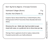 image of table of content for Pure Collagen Peptides + C: Natural Vanilla   Collagen, Ascorbic acid, Glycine, Natural Vanilla Flavour, Collodial Anhydrous Silica, Siraitia grosvenorii, Stevia