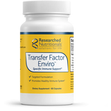 A Supplement container with the name  of Transfer Factor Enviro by Researched Nutritionals.