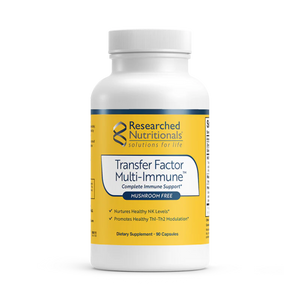 A supplement called Transfer Factor Multi Immune Mushroom Free by researched Nutritionals