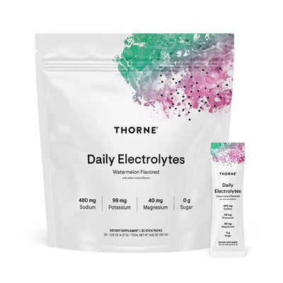 A Supplement bag with the name Daily Electrolytes (Watermelon) by Thorne