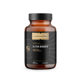 A Supplement container with the name Ultra Binder Universal Toxin Binder 120 Caps by Quicksilver.
