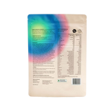 Image of Eimele Essential Rainbow 360g powder back of packaging.  1200x1200