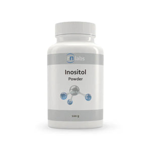 A Supplement container with the name Inositol Powder (100g) by RN Labs.