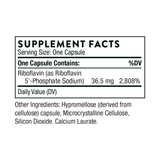 Ingredients including Riboflavin 5 Phosphate Sodium.