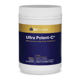 A Supplement container with the name Ultra Potent-C (500g) by BioCeuticals.